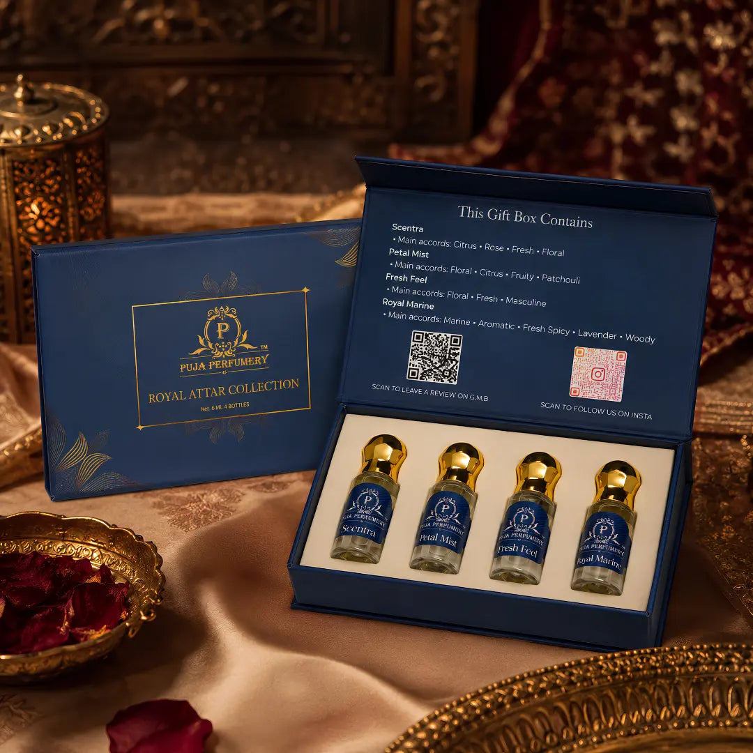 Royal Attar Collection | Premium Luxury Perfume Gift Set | Non-Alcoholic Attar Collection