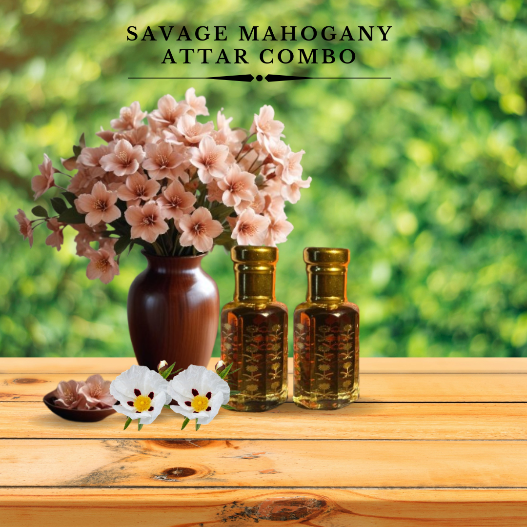 Savage Mahogany Unisex Attar Combo (12 ML + 12 ML)